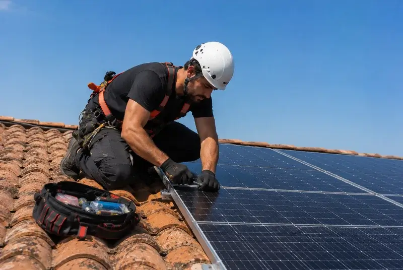 Maintenance et monitoring de panneaux solaires à Pierre-Châtel